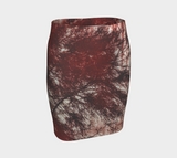 Fitted Skirt ‘Ochre Zen’