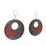 Wooden Earrings Organic Shape