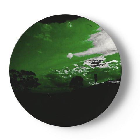 China Plates ‘Green Sky’