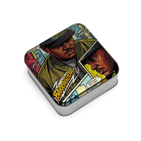 Collectable Wrap Lid Tins ‘Barracuda - make a living out of art’