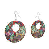 Wooden Earrings: Organic Shape ‘ Tatuaggio casa’