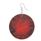 Wooden Earrings: Organic Shape ‘ember’