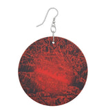 Wooden Earrings: Organic Shape ‘ember’
