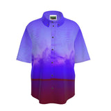 Mens Short Sleeve Shirt ‘Dreamland purple’
