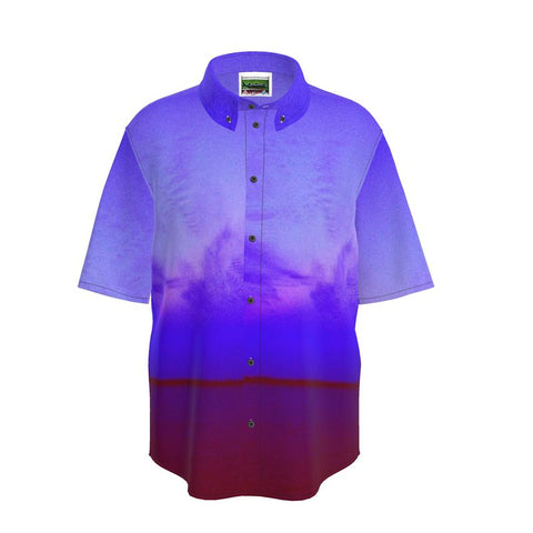 Mens Short Sleeve Shirt ‘Dreamland purple’