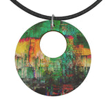 Wooden Pendant Organic Shape ‘waterfall’