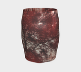 Fitted Skirt ‘Ochre Zen’