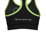 Sports Bra “balance &don’t give up”